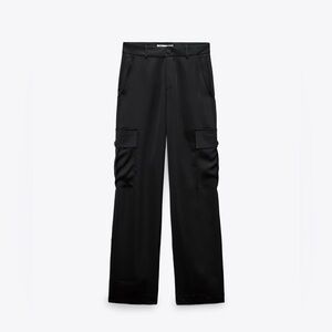 Zara - Satin effect cargo pants
